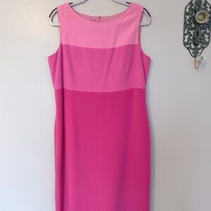 Talbots pink Colorblock Sheath Dress - Women